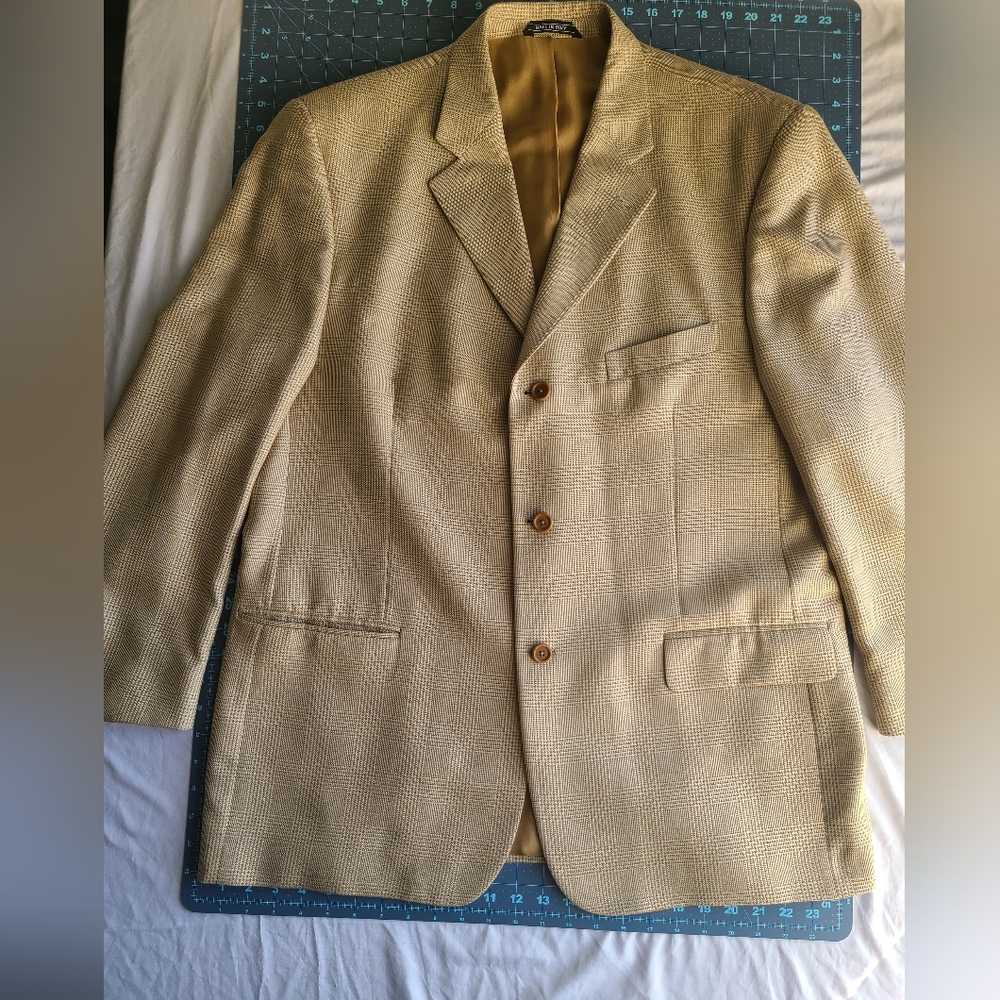 Leonardo Valenti Men's Blazer - Silk & Wool #luxary